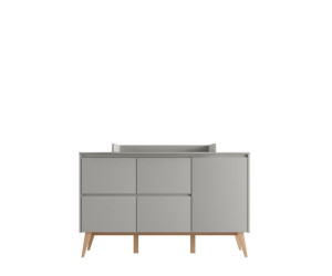 Kumode con 4 cajones y puertas (colección Classy Gray)